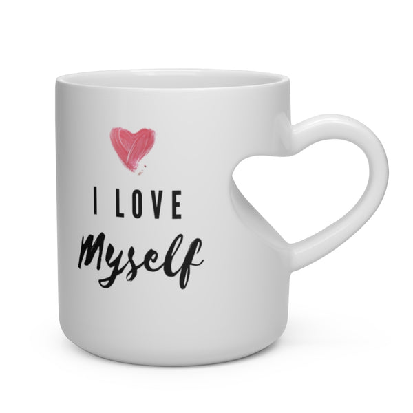 I Love Myself Heart Shape Mug